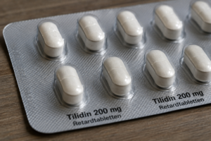 Tilidin Retardtabletten 200 mg Blister packung für kontinuierliche Schmerzlinderung