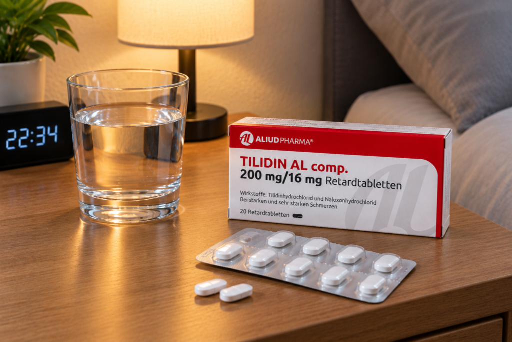 Seriöse Online Apotheke Tilidin 200/16 mg Medikamentenlieferung
