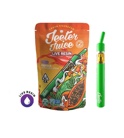 P21 Papaya Jeeter Juice Live Resin Disposable Straw | 500mg