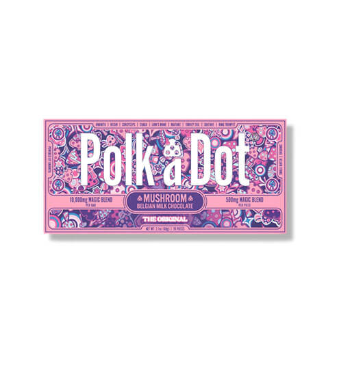 Pp05 Polka-A-Dot Schokolade | Der Original Schokoriegel | 5 Gramm