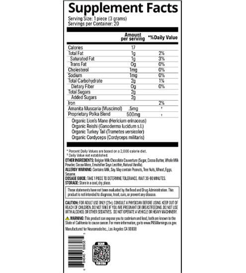 Pp07 Polka-A-Dot Schokolade | Der Original Schokoriegel | 5 Gramm