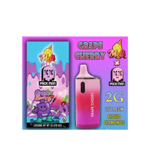 Ppp18 Pack Man | Grape Cherry | NEW V2 Einweg Vape | 2G (2.000 mg)