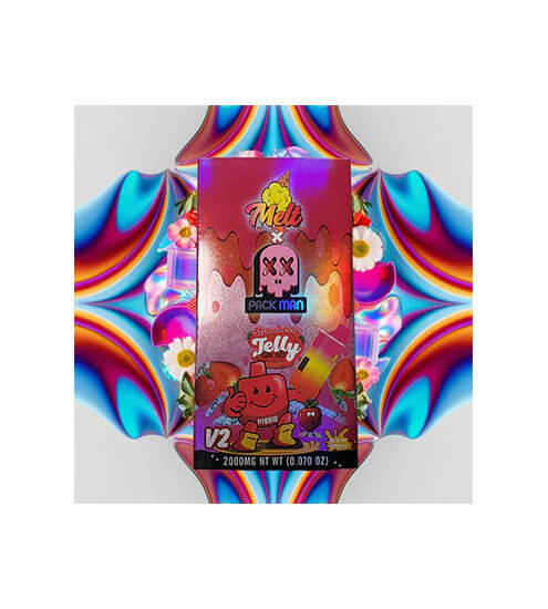 Pack Man | Strawberry Jelly | NEW V2 Einweg Vape | 2G (2.000 mg)