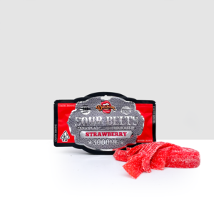 Devour Sour Belts  strawberry 3000mg